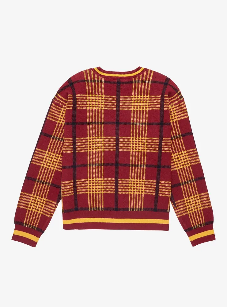 Harry Potter Gryffindor Plaid Women's Cardigan - BoxLunch Exclusive