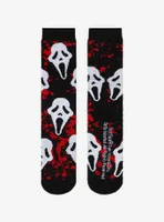 Scream Ghost Face Splatter Crew Socks