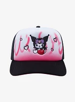 Kuromi Pink Flames Trucker Hat