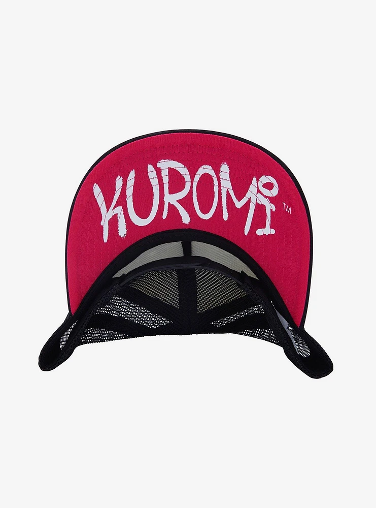 Kuromi Pink Flames Trucker Hat