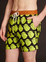 Shrek Meme Face Swim Trunks