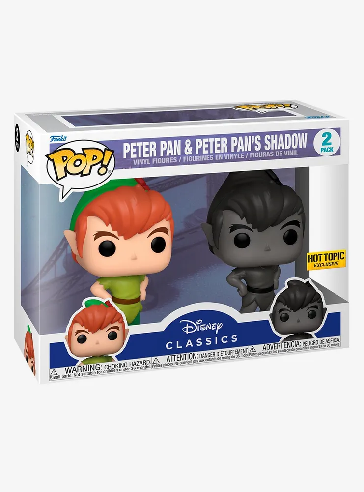 Funko Disney Peter Pan Pop! Peter And Shadow Vinyl Figure Set Hot Topic Exclusive