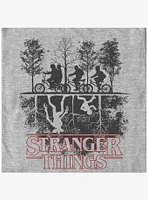 Stranger Things Upside Down Silhouette Youth Girls T-Shirt