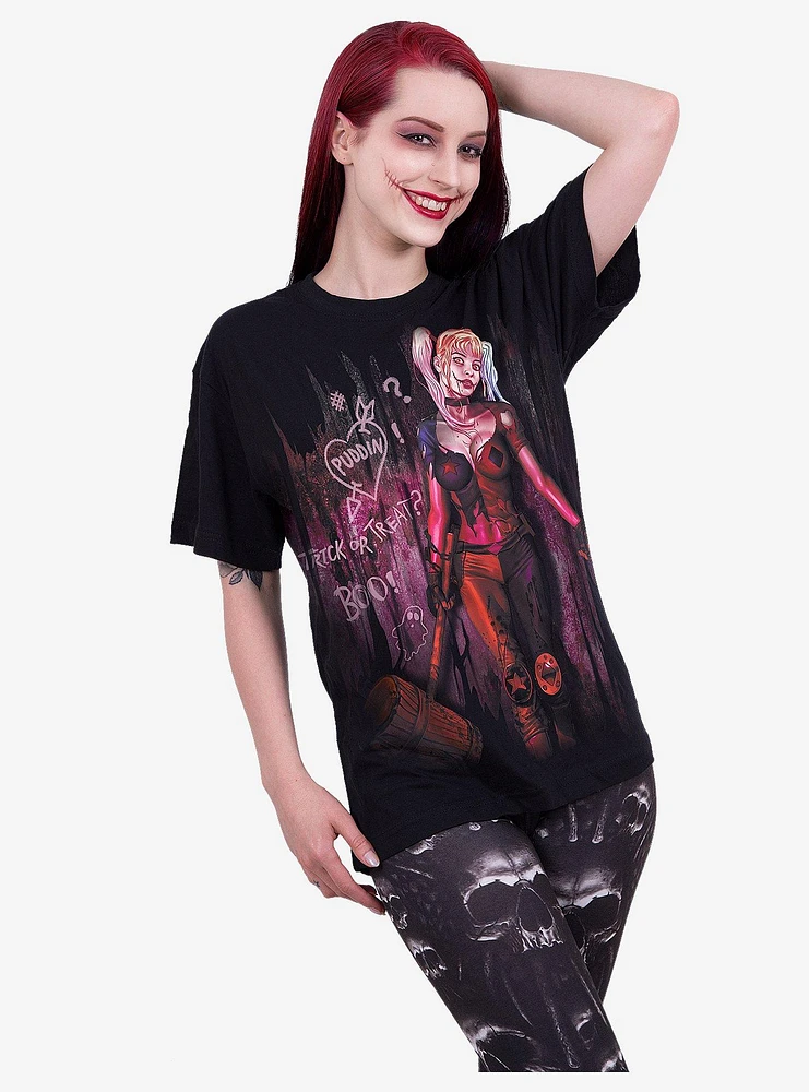 DC Comics The Suicide Squad Harley Quinn Trick Or Treat T-Shirt
