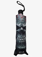 Goth Skull Compact Travel Umbrella