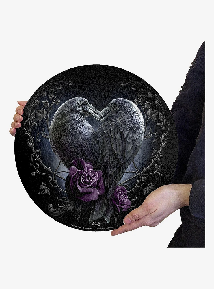 Raven Heart Glass Chopping Board