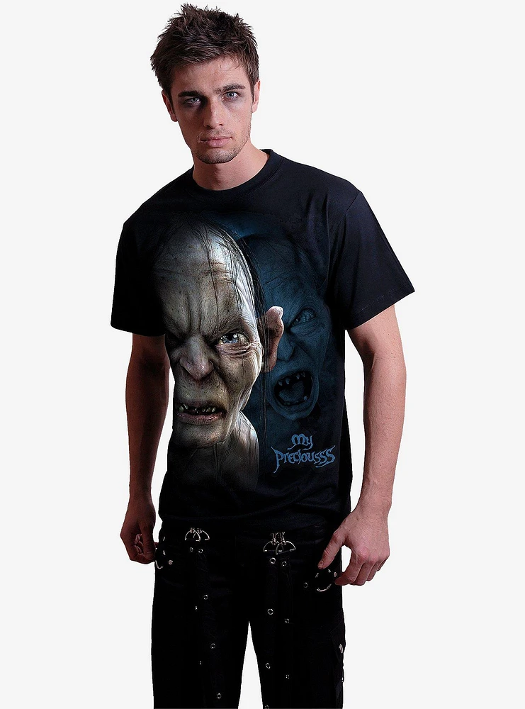 The Lord Of Rings Gollum My Preciousss Black T-Shirt