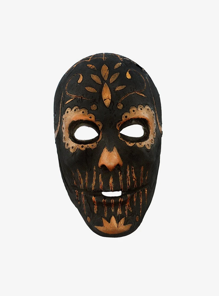 Golden Carving Catrina Day of the Dead Mask