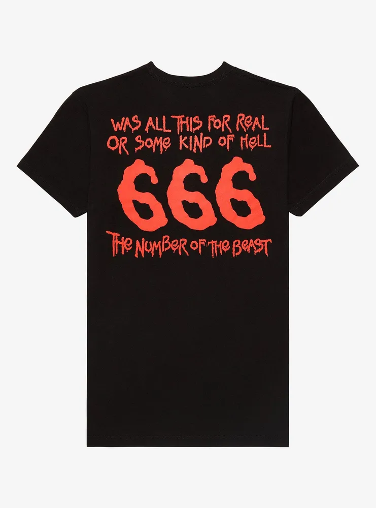 Iron Maiden The Number Of Beast Lyrics T-Shirt