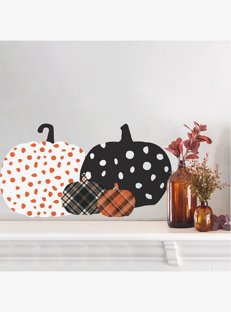 Decorative Pumpkins Peel & Stick Wall Decals