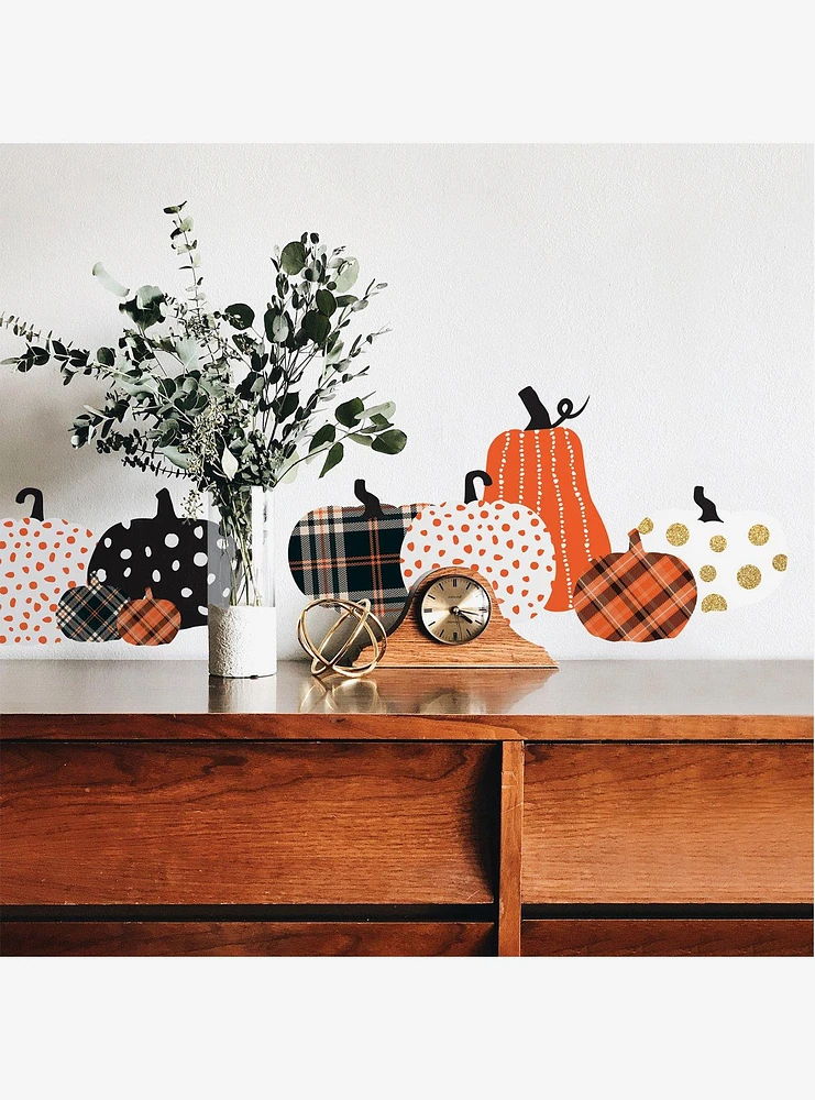 Decorative Pumpkins Peel & Stick Wall Decals