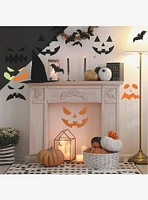 Halloween Pumpkin Faces Glow in the Dark Peel & Stick Wall Decals