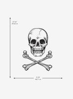 Skull Glow in the Dark Peel & Stick Giant Wall Decals