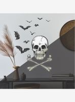 Skull Glow in the Dark Peel & Stick Giant Wall Decals