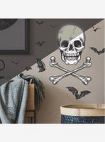 Skull Glow in the Dark Peel & Stick Giant Wall Decals