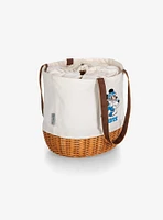 Disney Mickey Mouse NFL Detroit Lions Canvas Willow Basket Tote