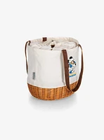 Disney Mickey Mouse NFL Los Angeles Chargers Canvas Willow Basket Tote