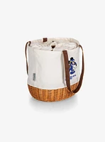 Disney Mickey Mouse NFL Los Angeles Rams Canvas Willow Basket Tote