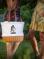 Disney Mickey Mouse NFL Las Vegas Raiders Canvas Willow Basket Tote