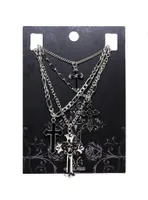 Gothic Cross 4 Layer Necklace