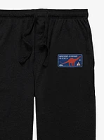 Jurassic World Keep Your Distance Sign Pajama Pants