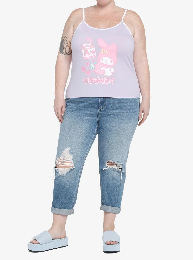 My Melody Strawberry Milk Pastel Girls Cami Plus