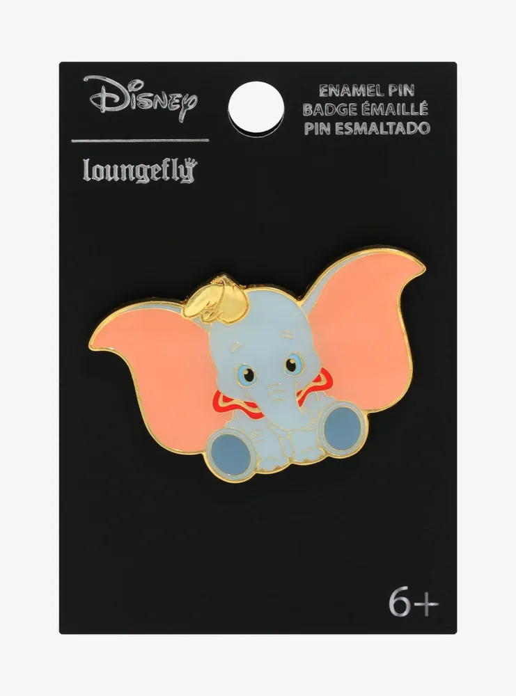 Loungefly Disney Dumbo Baby Dumbo Sitting Enamel Pin - BoxLunch Exclusive 