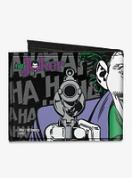 DC Comics Batman Joker Haha Close Up Bifold Wallet