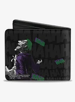 DC Comics Batman Joker Smiling Haha Bifold Wallet