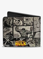 Marvel Hulk Comic Scene Blocks Bifold Wallet