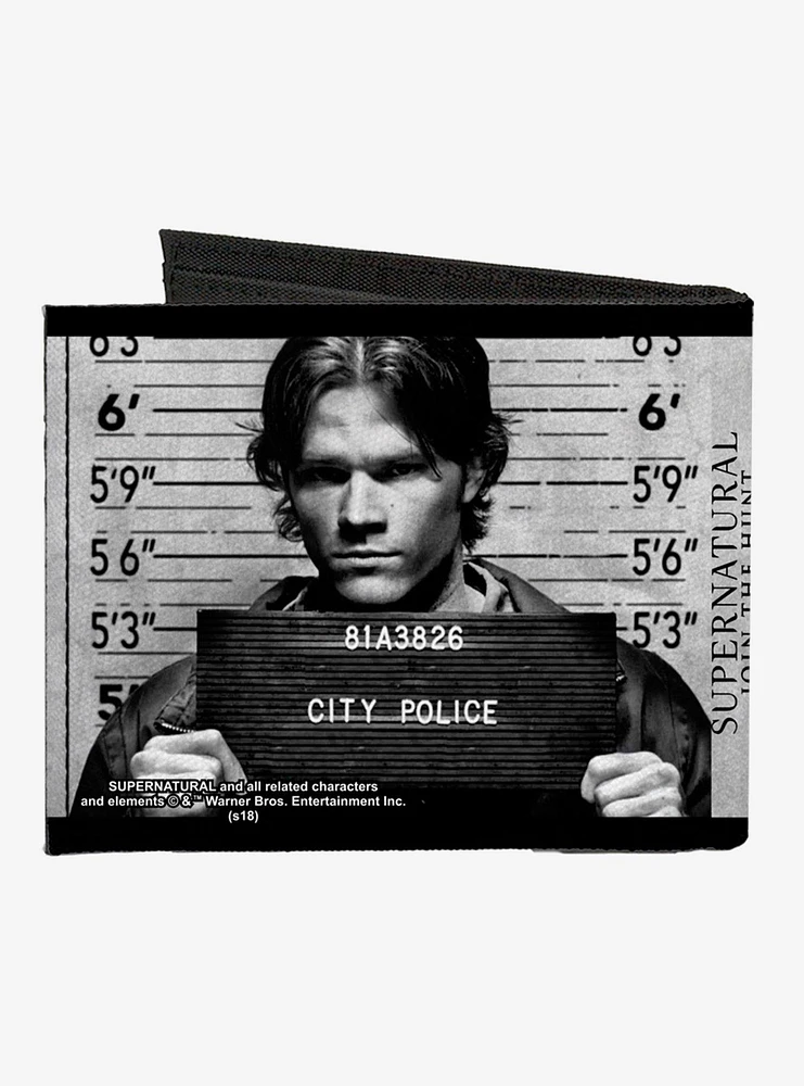 Supernatural Dean Sam Mug Shots Bifold Wallet