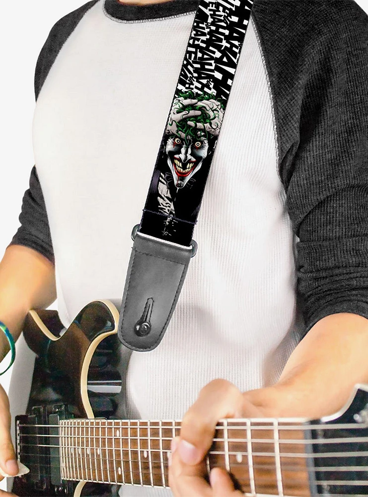 DC Comics Batman Joker The Killing Joke Holding Head Guitar Strap