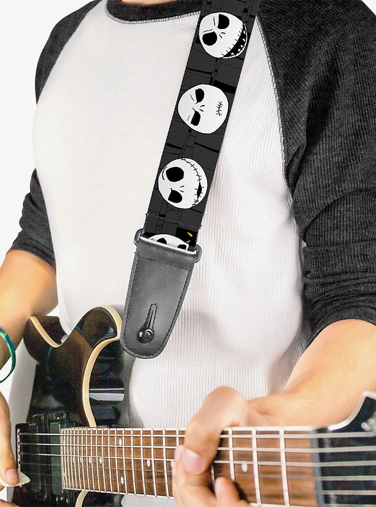 The Nightmare Before Christmas Jack Expressions Guitar Strap