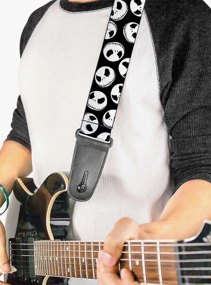 The Nightmare Before Christmas Jack Expressions Scattered Guitar Strap