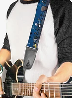 The Nightmare Before Christmas Jack Zombie Duck Zero Cemetery Guitar Strap