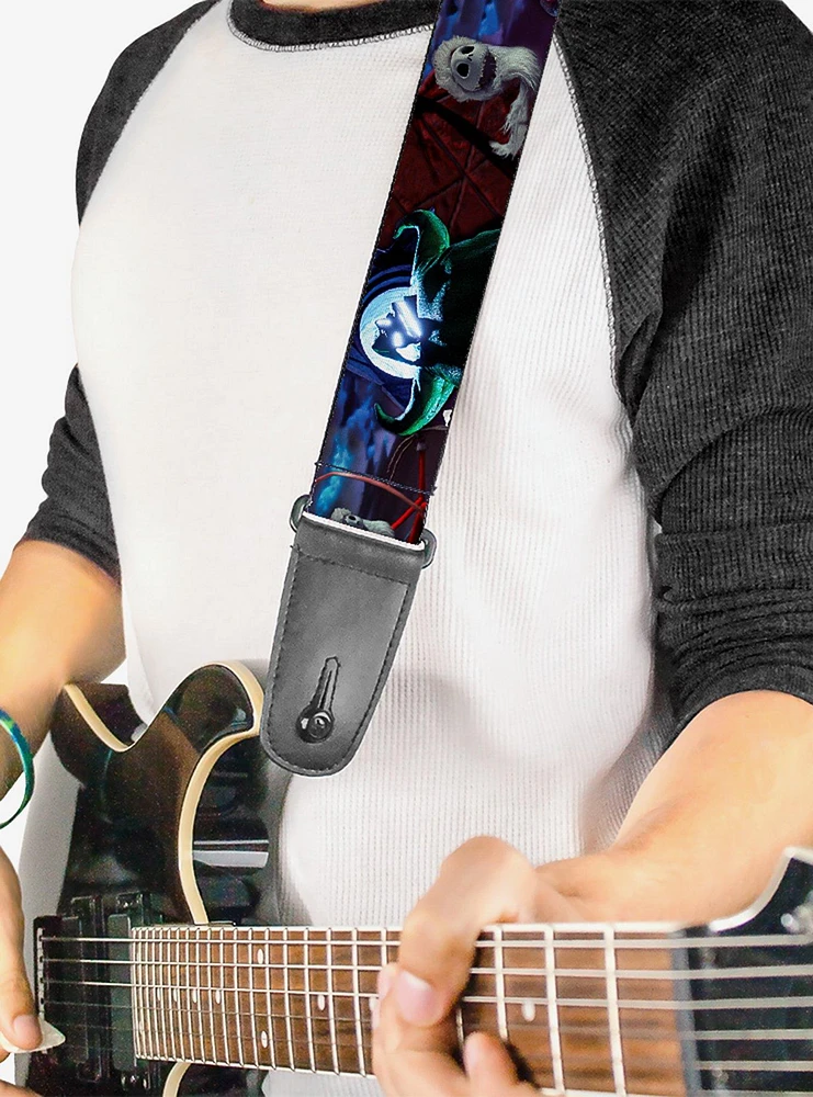 The Nightmare Before Christmasjack Oogie Boogie Santa Scene Guitar Strap