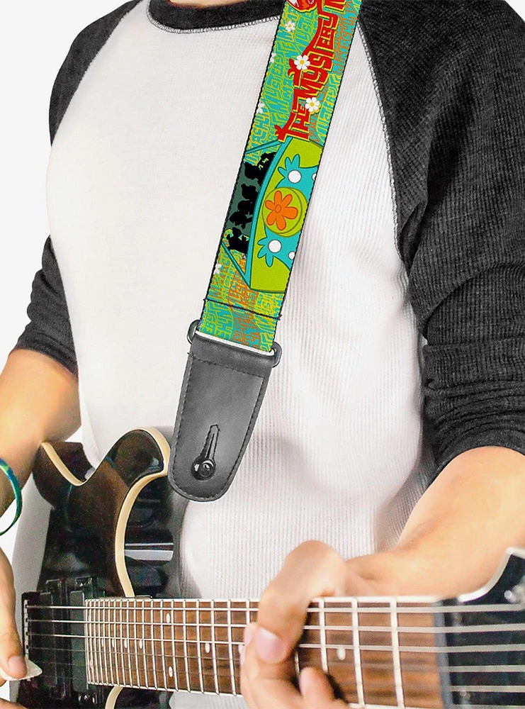 Scooby-Doo Group In The Mystery Machine Guitar Strap