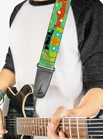 Scooby-Doo Group In The Mystery Machine Guitar Strap