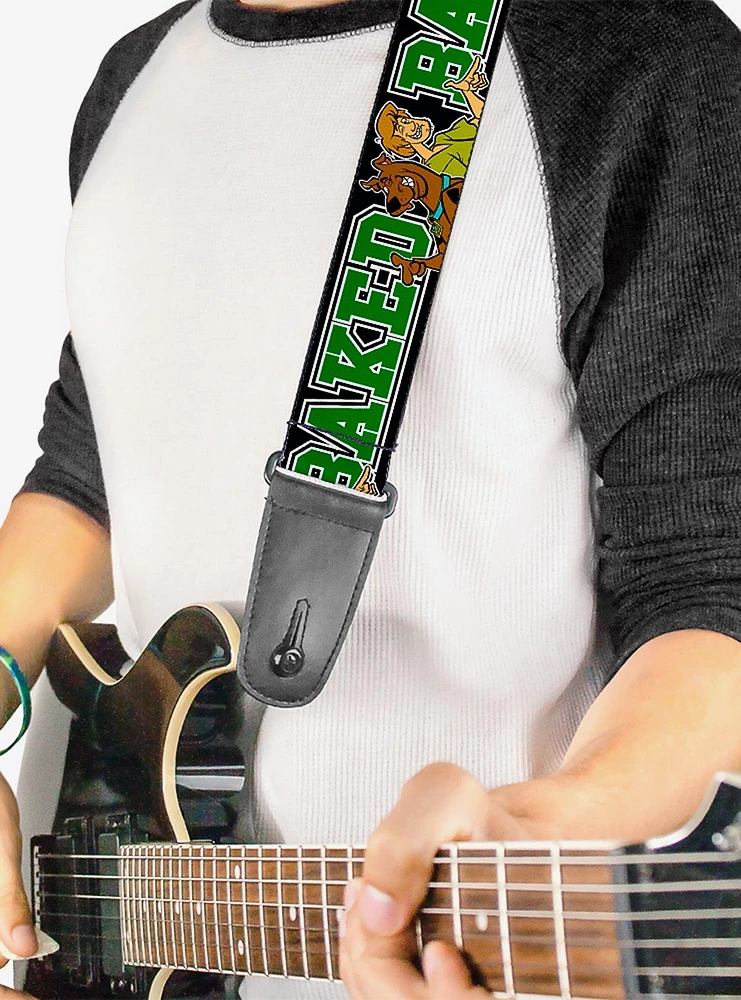 Scooby-Doo Shaggy Pose Baked Guitar Strap