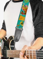 Scooby-Doo Snacks Bone Monogram Guitar Strap