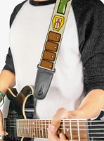 Star Wars Boba Fett Utility Belt Bounding Tan Guitar Strap