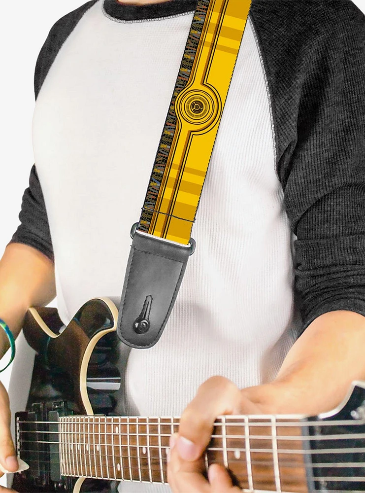 Star Wars C3Po Wires Bounding Guitar Strap