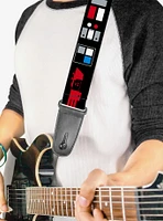 Star Wars Galactic Empire Elements Collage Guitar Strap