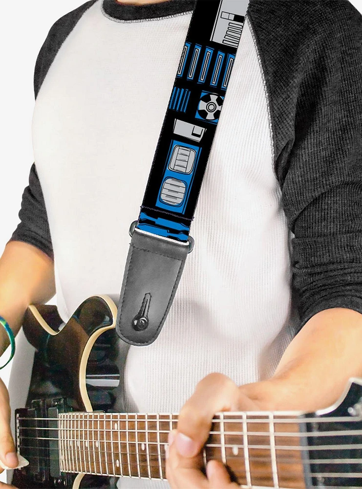 Star Wars R2D2 Bounding Parts Guitar Strap