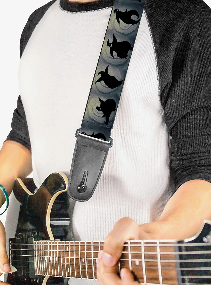 The Nightmare Before Christmas Oogie Boogie Silhouette Guitar Strap