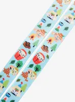 Loungefly Sanrio Cinnamoroll Camping Character Allover Print Lanyard - BoxLunch Exclusive