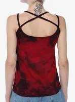 A Nightmare On Elm Street Freddy Tie-Dye Strappy Girls Tank Top