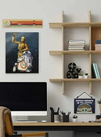 Star Wars Rise of Skywalker Droids C-3PO R2-D2 BB-8 & D-O Wood Wall Decor