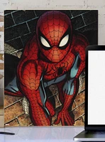 Marvel Spider-Man Brick Wall Close-Up Wood Wall Decor