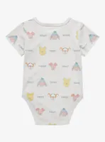Disney Winnie the Pooh Baby Bear & Friends Allover Print Infant One-Piece - BoxLunch Exclusive